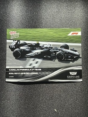2026 TOPPS Now Formula 1 Card #011 Cadillac F1 Team MAC 26 Debut Bahrain