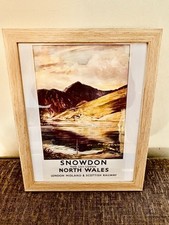 Snowdon | Vintage British Rail | Travel Framed Print Railway | 12&rdquo; x 9&rdquo;