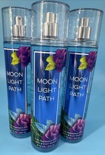 Lot Of 3 Bath  Body Works Moonlight Path Fine Fragrance Mist 8 fl oz
