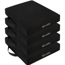 Kirvoita Portable Bleacher Seat Cushions 4 Pack, Waterproof Oxford Fabric