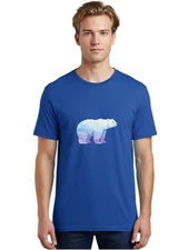 Polar-Bear-16 Mens Graphic Tee, 100% Cotton, Casual Summer Wear