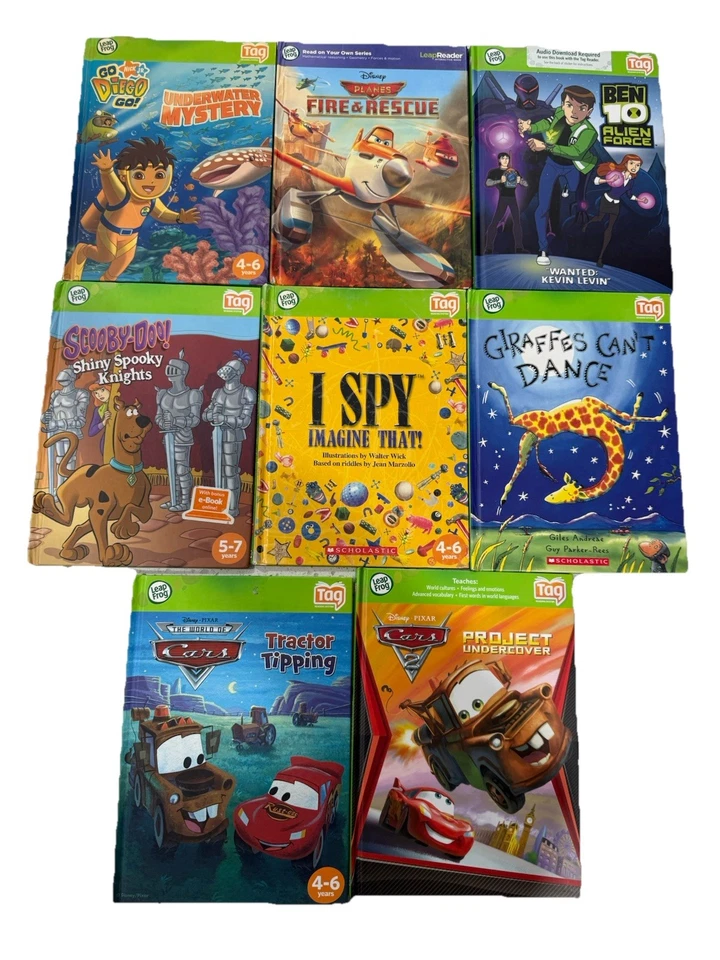 Libros de etiquetas Leap Frog - Lote de 17 consonantes y vocales Disney I-spy Foto 2 de 3