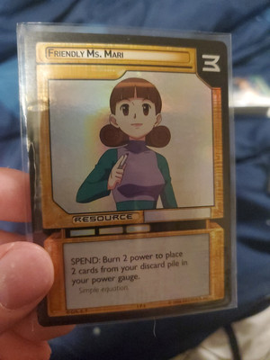 2004 Decipher MEGA MAN TCG Friendly Ms. Mari Foil Promo #1P6 