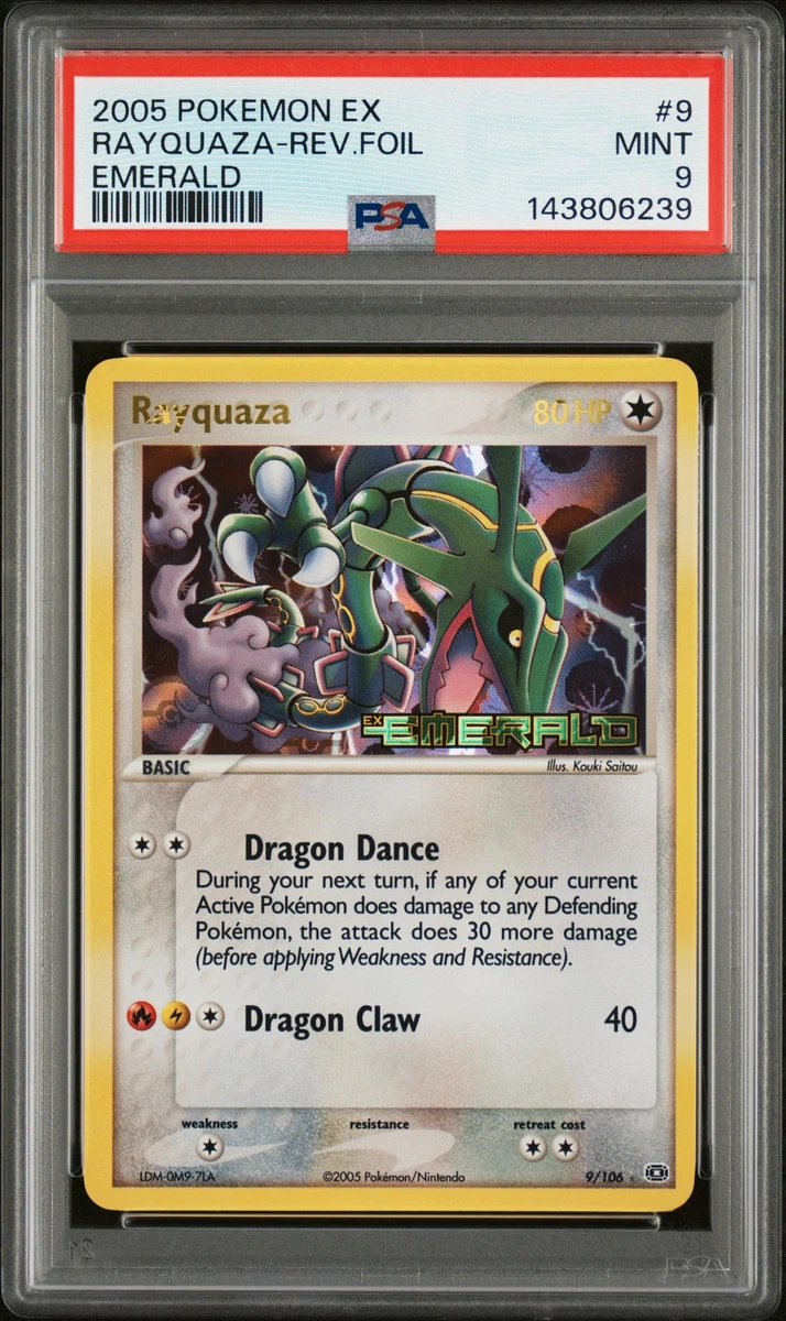 Rayquaza Pokémon TCG Professional Sports Authenticator (PSA) Grade