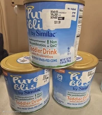 3 Abbott  Similac Pure Bliss Non-GMO Todler Drink Oct 2025  LOT