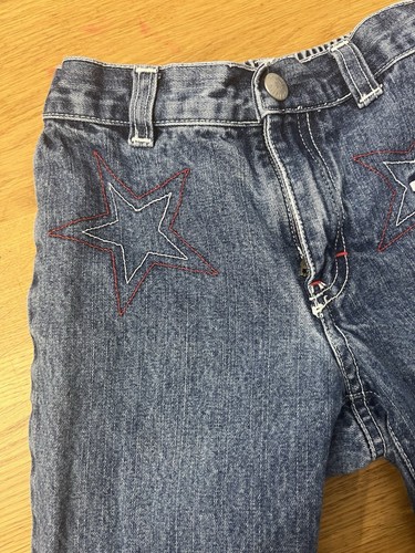 Tommy Hilfiger Girls Patriotic Stars Denim Jeans, 100% Cotton, Red White Blue - Picture 5 of 11