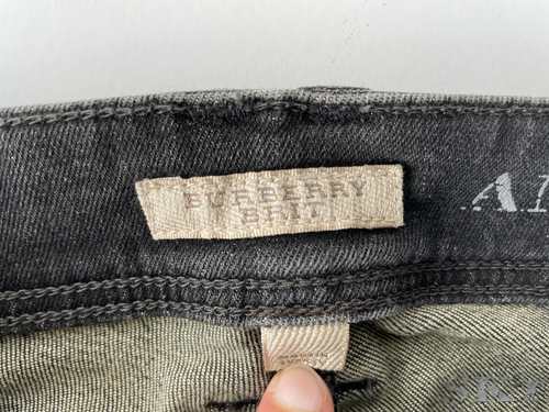 Jeans Burberry Brit Anika Nero Punk Biker Moto Moto Donna 26 - Foto 13 di 20