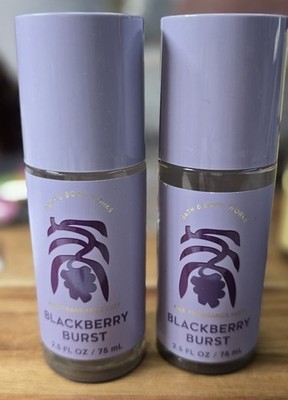 2 Bath & Body Works Blackberry Burst Fragrance Body Mist Travel Size 2.5 oz 