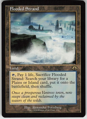 #ad MTG Flooded Strand Retro Frame Normal NM Modern Horizons 3 Magic 436 $19.49