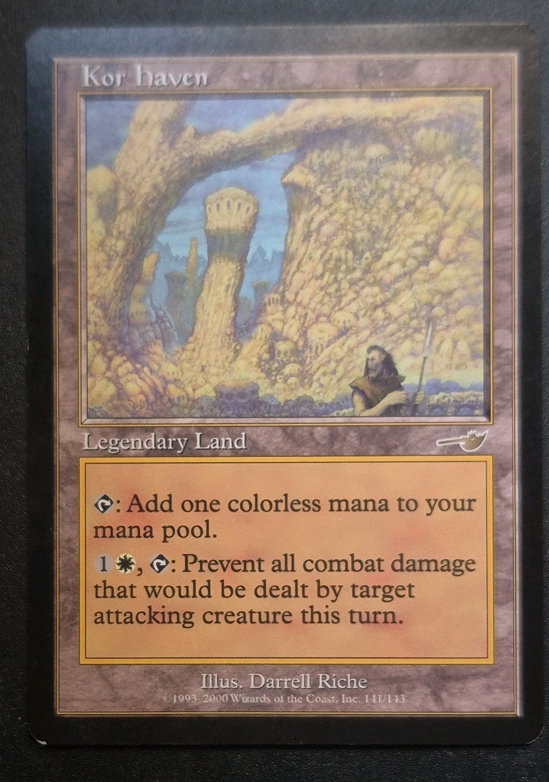 MTG Magic The Gathering Nemesis Kor Haven LP - Excellent Condition,RAW