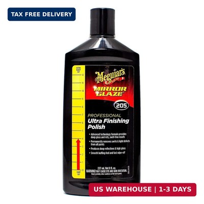 Meguiar's M205 Mirror Glaze Ultra Finishing Polish, Easy-to-Use 8 Oz, Factory