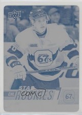 2017-18 Upper Deck CHL Star Rookies Printing Plate Cyan 1/1 Nikita Okhotyuk 0c3