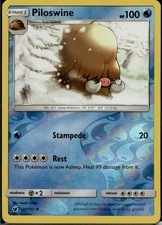 Piloswine Reverse Holo Uncommon SM - Crimson Invasion 20/111 NM