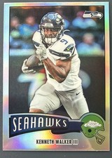 KENNETH WALKER III: 2025 Topps Chrome SB LX MVP! 1975 Insert Refractor SEAHAWKS!