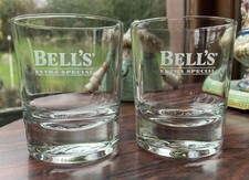 2 official Bells extra special whisky glasses 