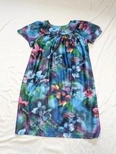 Anthony Richards Watercolor Floral Nightgown House Dress Muumuu Grannycore
