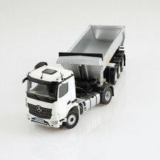 NZG 1:50 Mercedes AROCS 4X2 Meiller White Dump Truck Model #1002/40