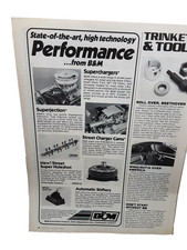 1985 B&M Performance Superchargers Shifters Vintage Car Print Ad