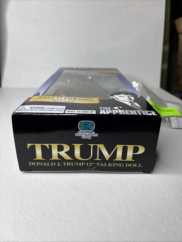 Donald Trump Bambola Parlante Presidente L'Apprendista SEG Ufficiale 2004 Nuova con scatola - Foto 7 di 9