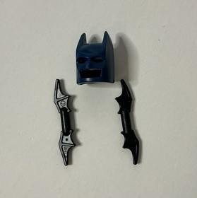 Lego Dark Blue Batman: The Video Game 2007 (7786) ~ Replaced Cape ~ Damaged Head