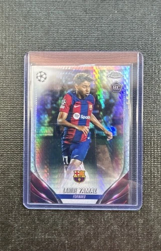 2023-24 Topps Chrome UEFA Club Competitions - Lamine Yamal #64 Prism Rookie