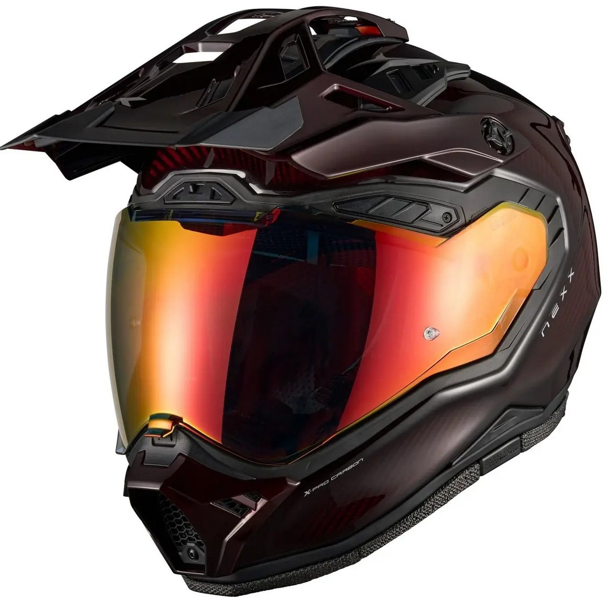 Nexx X.Rally Namib Dual Sport Motorcycle Helmet Carbon Red | eBay