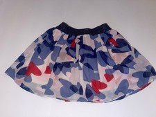 Kate Spade New York Girl  s Size 4 Dressy Skirt Blue Pink Hearts Lined