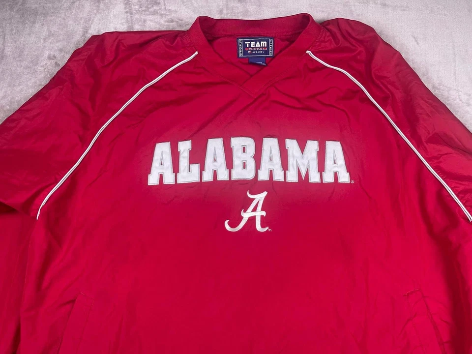 Red Alabama Pullover Windbreaker Jacket - Image 2 of 4