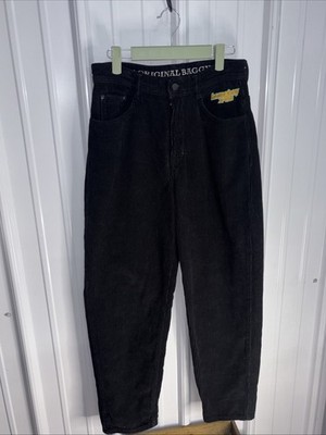 Homeboy X-tra Loud Couture Black Corduroy Baggy Pants 28/32 EUC