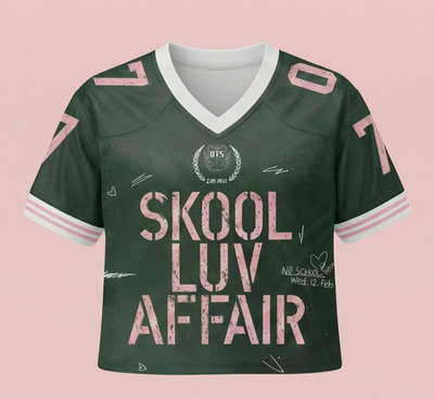 BTS Skool Luv Affair Crop Top Jersey Shirt - For Army Concert Boy