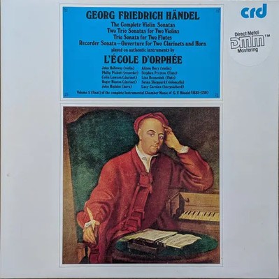 2xLP Händel The Complete Violin Sonatas / Two Trio Sonatas For Two Violins / Tr