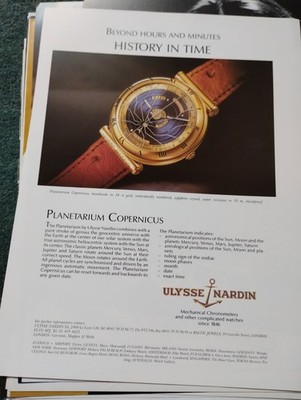 Sk190 Ephemera advert Ulysse Nardin