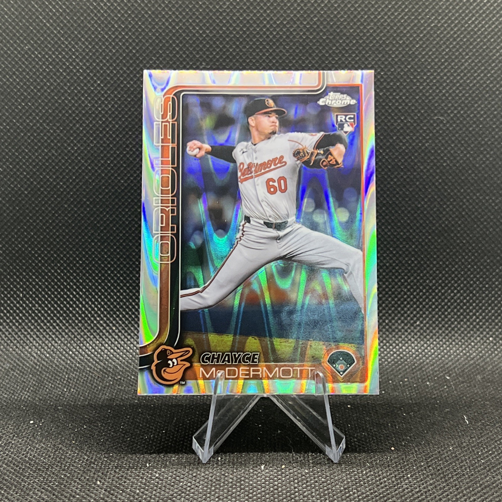 Chayce McDermott 2025 Topps Chrome #266 Raywave Refractor Rookie RC