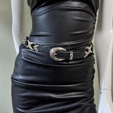 Vintage Captiva Collection Genuine Leather Concho Belt Small