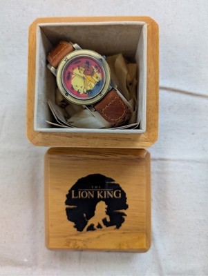 Disney The Lion King Simba Limited Edition Pedre Watch with Wooden Box with COA