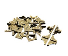 50 Bronze Metal Book Corners for Scrapbooks, Albums, Notebooks, Folders