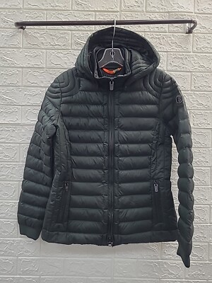 New Wellensteyn Helium Short Full Zip Hooded Jacket Size Medium Dark Green