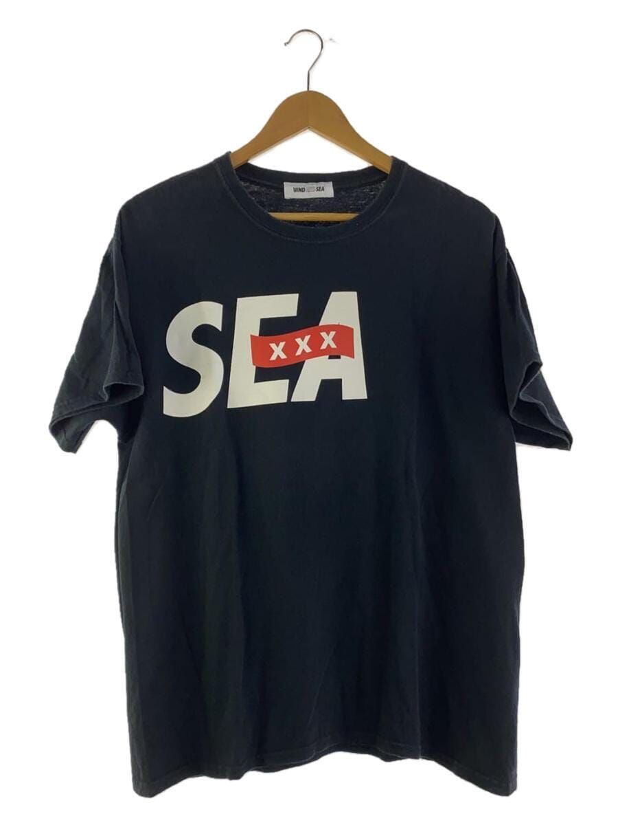 WIND AND SEA T-SHIRT L COTTON BLACK GOD SELECTION XXX Used WIND AND SEA T-SHIRT L COTTON BLACK GOD SELECTION XXX Used