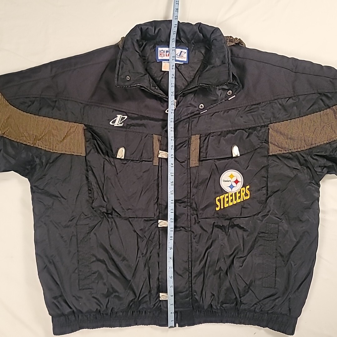 NFL Pro Line Logo Athletic Pittsburgh Steelers Vtg Mens Full