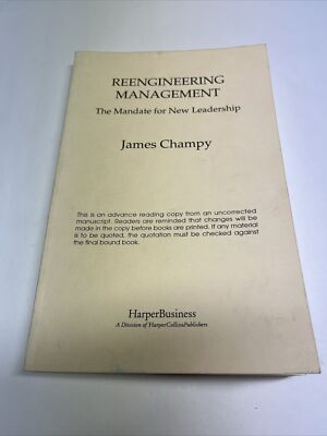 Reengineering Management Mandate for New Leadership  1995 Advance Reading Copy