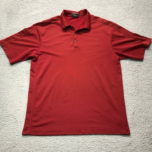 Nike Golf Shirt Mens Large Fit Dry Polo 