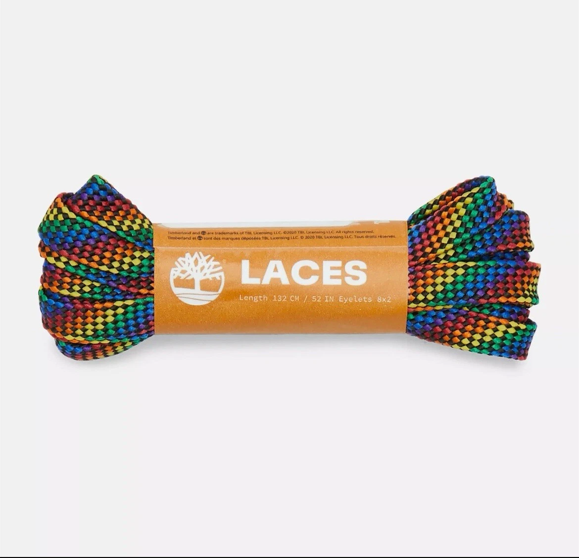 Timberland Arcobaleno Piatto Poliestere Lacci di Ricambio 52 Pollici