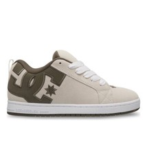 DC SHOES SKATE COURT GRAFFIK SE OFF WHITE - OLIVE 300529 OVS MENS UK SIZE 7 - 13