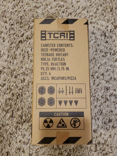 SDCC 2020 Teenage Mutant Ninja Turtles ReAction Figures Ooze TCRI Canister Glow - Picture 2 of 6