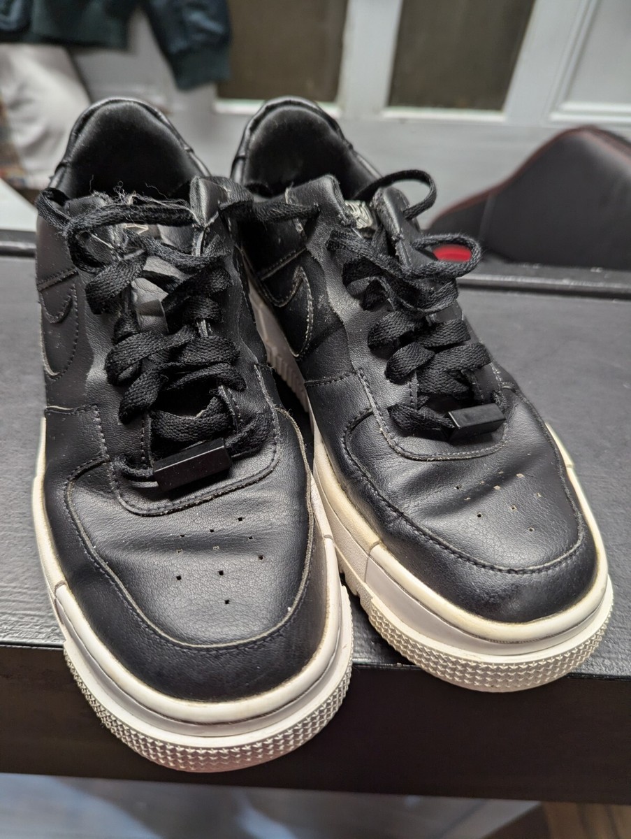 af1 black leather