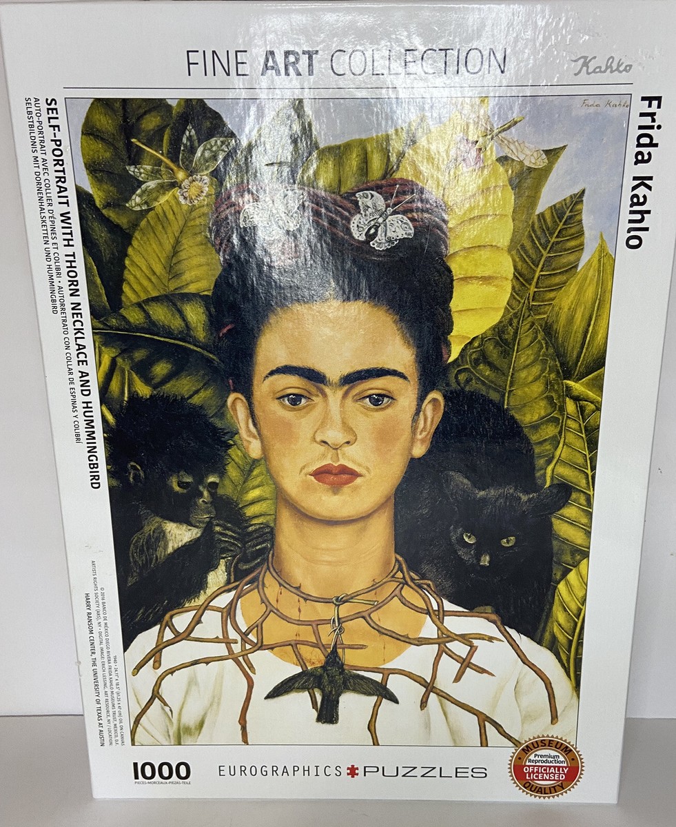 Frida Kahlo Puzzle Eurographics Self-Portrait Thorn Necklace and Hummingbird