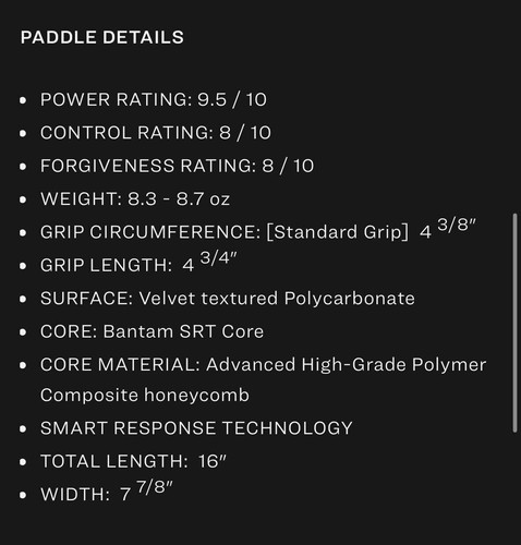 Swag Golf x Paddletek BANTAM EX-L Pro King of Swag Pickleball Paddle - IN HAND - 第 4/4 張圖片