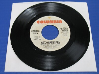 Art Garfunkel - Crying In My Sleep - 1977 Rock 45 Columbia Promo VG+ VINYL