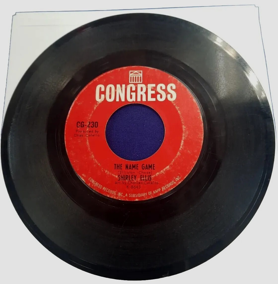 Shirley Ellis  45  The Name Game   Whisper To Me Wind Funk Soul R&B 1964 VG +