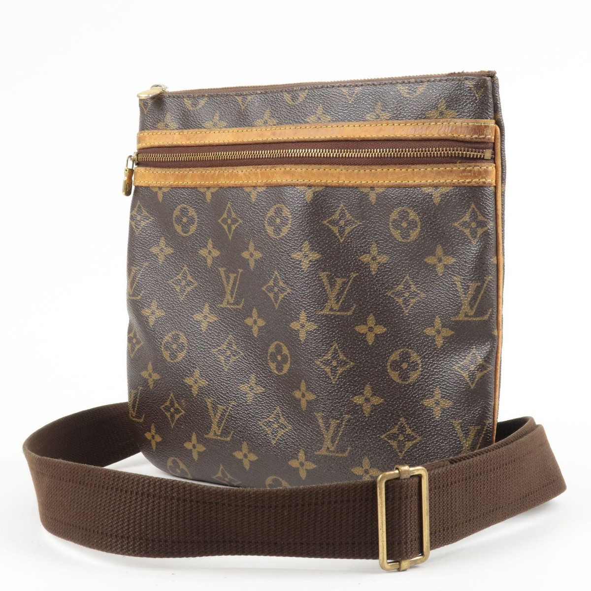 Auth Louis Vuitton Monogram Pochette Bosphore Shoulder Bag M40044 